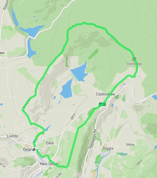 The Castleshaw valley & Stanedge